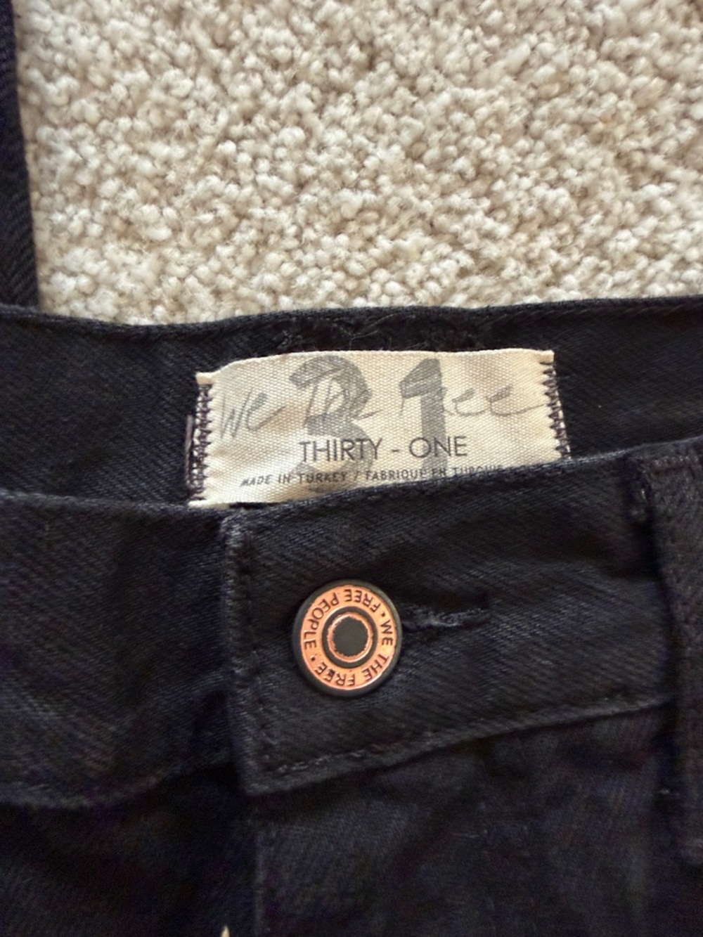 We The Free Black Denim- size 31 - Picture 2 of 5